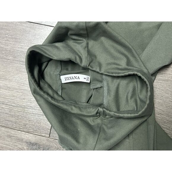 Zenana Women's Leggings Better Cotton Wide Waistband Pocket Leggings Size S - Picture 4 of 6